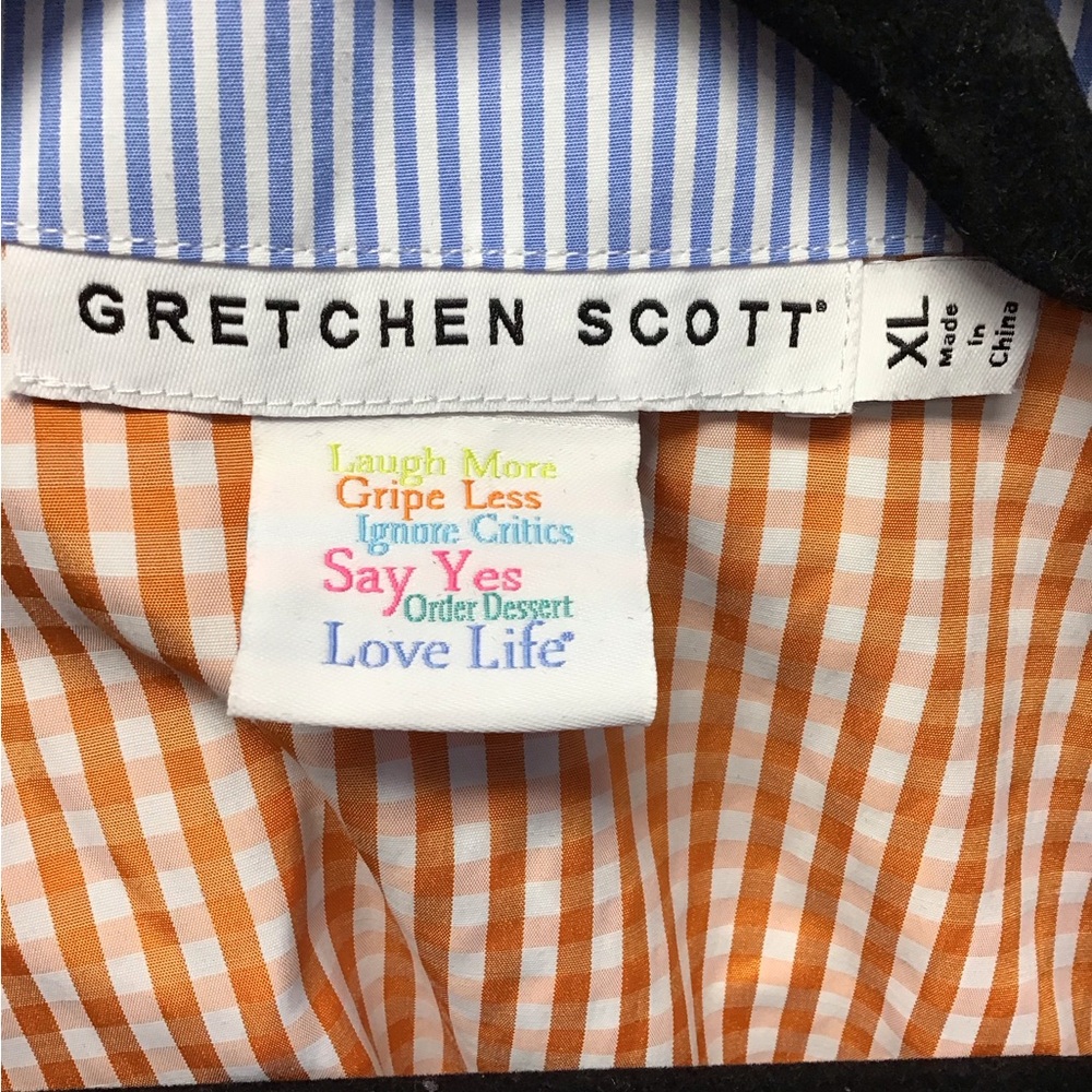 Gretchen Scott Blue Button Down Shirt - Picture 4 of 5